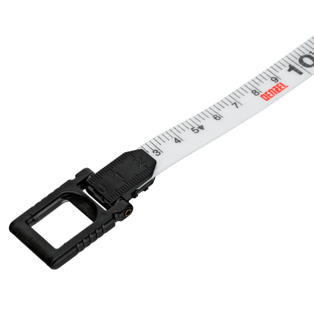 Рулетка геодезическая DENZEL 30 м х 15 мм, закрытый корпус, фиберглассовая лента