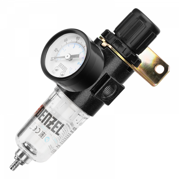 Фильтр-регулятор DENZEL FR1500, 10 бар, 1500 л/мин, 1/4"