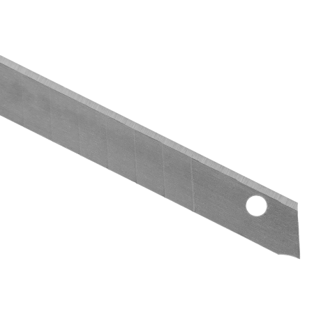 Лезвия DENZEL 9 мм, сталь SK5 - 0,4 мм, 10 штук