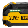 Батарея аккумуляторная DENZEL BH-20-6.0, Li-Ion, USB, 20 В, 6,0 Ач
