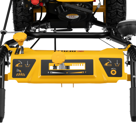 Снегоуборщик гибридный с функц. подметания DENZEL SWB-600, 212 сс, руч. старт, 2 насадки