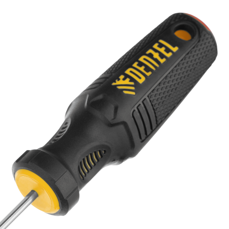 Отвертка DENZEL PH0х75 мм, CrV, трехкомпонентная рукоятка
