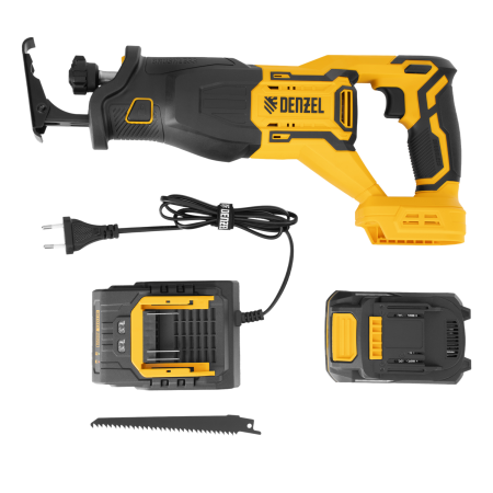 Пила сабельная аккумуляторная бесщет. DENZEL  RS-250, Li-Ion, 20 В