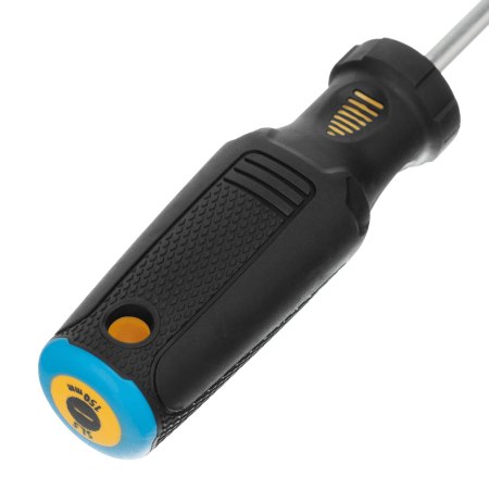 Отвертка DENZEL SL5x150 мм, CrV, трехкомпонентная рукоятка