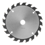 Пильный диск по дереву DENZEL ф165 х 20 мм, 20 зубьев
