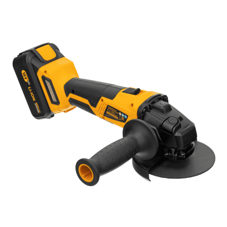 Машина углошлифовальная аккумуляторная бесщеточная DENZEL BLG-IB-18-125-4, Li-ion, 18 В