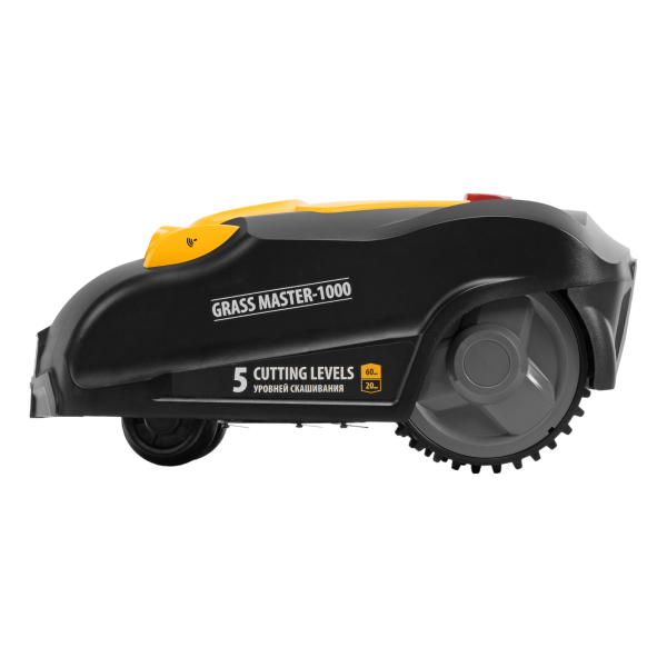 Робот-газонокосилка DENZEL Grass Master 1000  1000м2, 3Ач, 28V, LCD дисплей, Wi-Fi Робот-газонокосилка DENZEL Grass Master 1000  1000м2, 3Ач, 28V, LCD дисплей, Wi-Fi