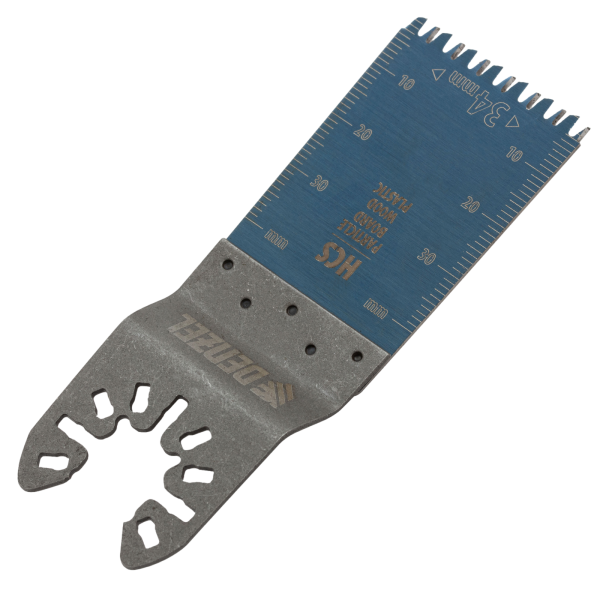 Насадка для МФИ DENZEL 782315 режущая пазовая прямая, HCS, по дереву, ламинату 34 х 2.5 мм