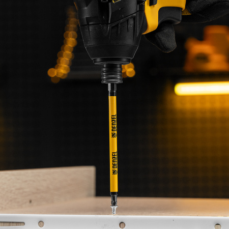 Бита DENZEL PH2х127, сталь S2, цилиндр., 5шт. Е 6,3