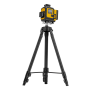 Лазерный уровень мультипризменный DENZEL DLV 360-4T, 30 м, зеленый луч, Li-Ion 2,4 Aч, штатив