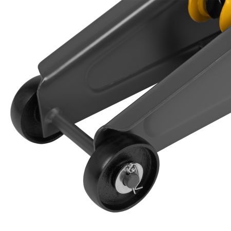 Домкрат гидравлический подкатной DENZEL 2 т, 135-385 мм