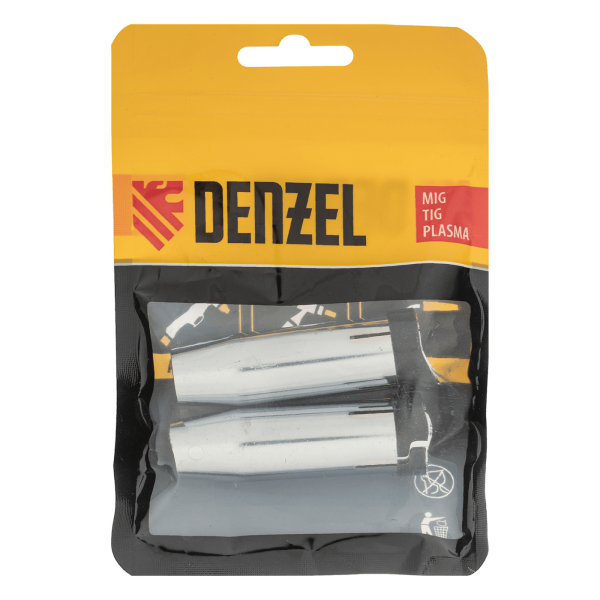 Сопло газовое DENZEL 16, длина 57мм, 2 шт для MIG горелки тип 24