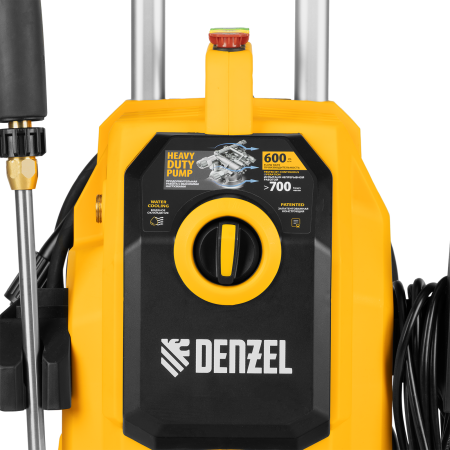 Моечная машина высокого давления DENZEL K 50 Power, 2100 Вт, 150 бар, 600 л/ч, асинхронный двигатель