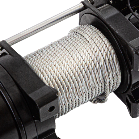 Лебедка автомобильная электрическая DENZEL LB-3000.3.6 т, 3.4 кВт, 12В