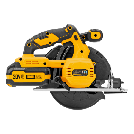 Пила циркулярная аккумуляторная DENZEL CCSH-20-165, 165 мм, Li-Ion, 20 В