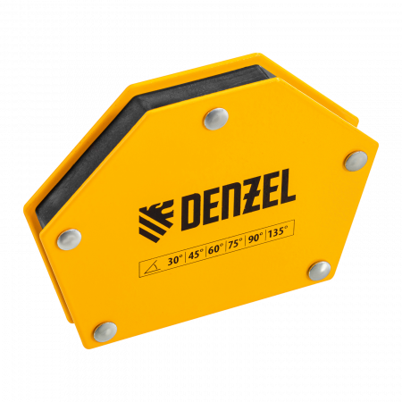Фиксатор магнитный DENZEL для сварочных работ усилие 50 LB, 30х45х60х75х90х135 град.