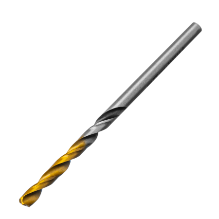 Сверло спиральное по металлу DENZEL 3,2 x 65 мм, Р6М5, Golden Tip, многогранная заточка, 2шт.