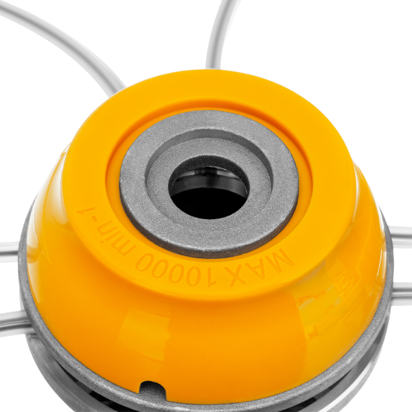 Триммерная головка DENZEL 96358, универсальная, алюминиевый корпус, леска до 4 мм