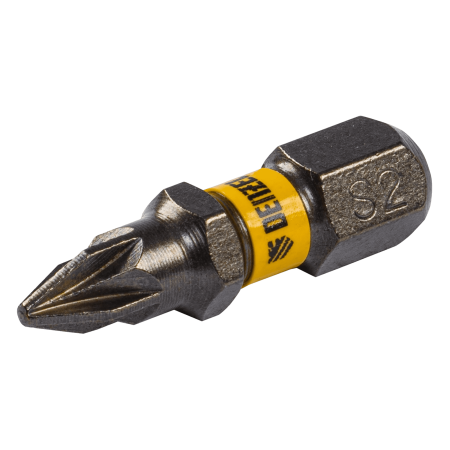 Бита DENZEL PZ1х25, сталь S2, шестигранный профиль, 10 шт. Е 6,3