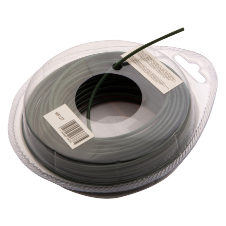 Леска для триммера DENZEL Flex Сord 96127, 2 мм x 15 м, круглая, двухкомпонентная