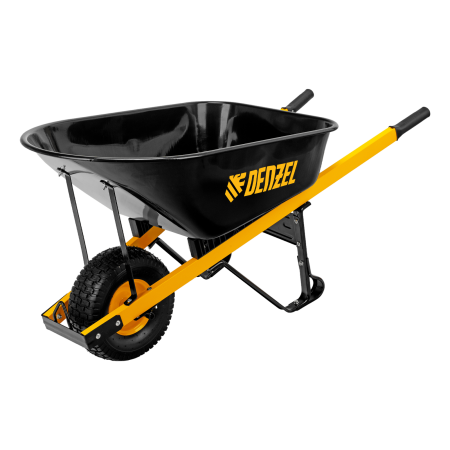 Тачка садовая DENZEL 68999, грузоподъемность 230 кг, 140 л, усиленная Тачка садовая DENZEL 68999, грузоподъемность 230 кг, 140 л, усиленная