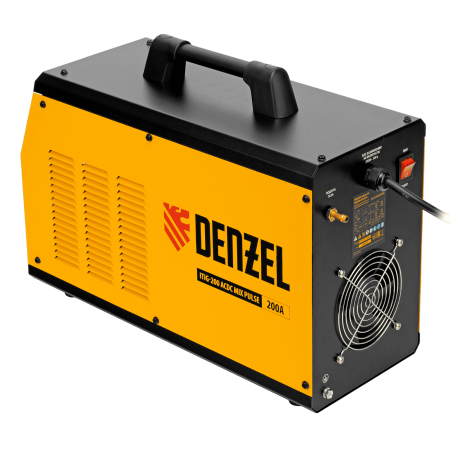 Аппарат инвертор. аргонодуговой сварки DENZEL ITIG-200 ACDC Mix Pulse, 200 А, ПВ 60%