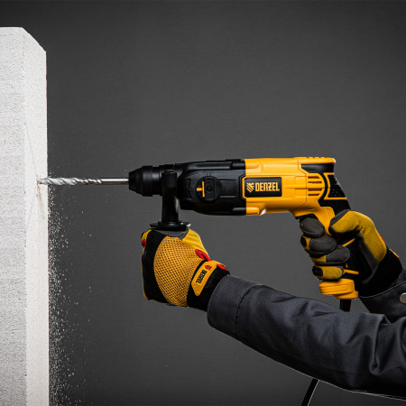 Перфоратор электрический DENZEL RH-650-18, SDS-plus, 650 Вт, 2.0 Дж, 3 плюс 1 режим