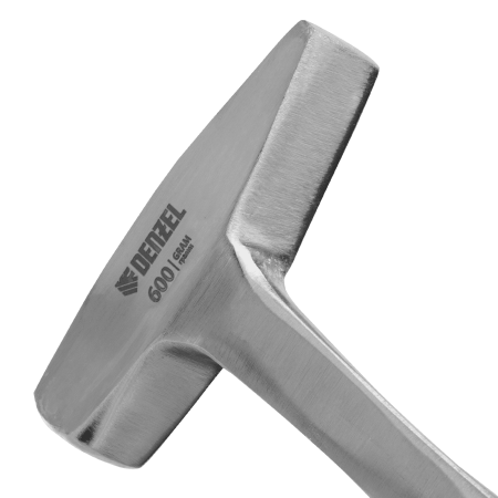 Молоток слесарный DENZEL 600 г, цельнометаллический, двухкомпонентная рукоятка