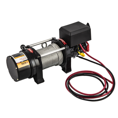 Лебедка автомобильная электрическая DENZEL LB-2000, 2.2 т, 3.2 кВт, 12В