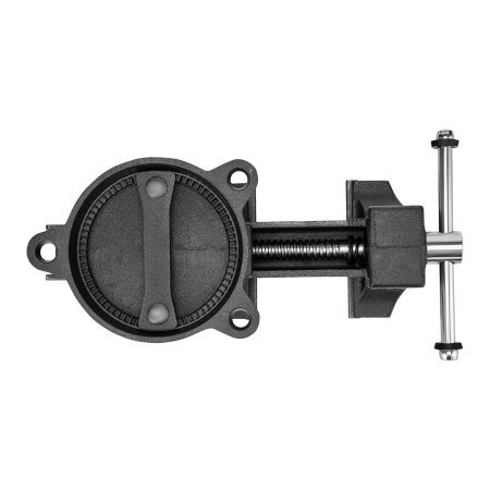 Тиски слесарные DENZEL BVH-150, 150 мм, поворотные, стальная направляющая, с наковальней
