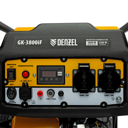 Генератор инверторный DENZEL GK-3800iF, 3,8 кВт, 230 В, ручной старт