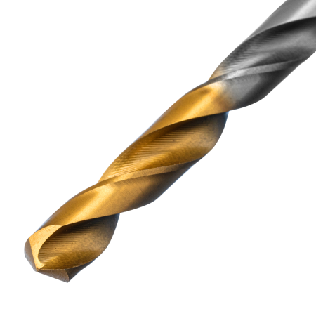 Сверло спиральное по металлу DENZEL 6 х 139 мм, Р6М5, Golden Tip, удлиненное