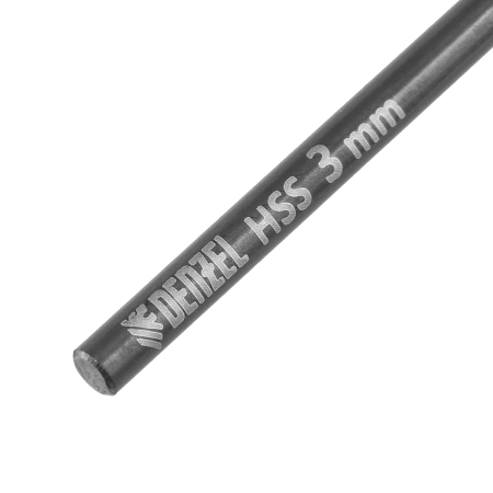 Сверло по металлу DENZEL 3 мм, HSS-Tin, Golden Tip, 10 шт.