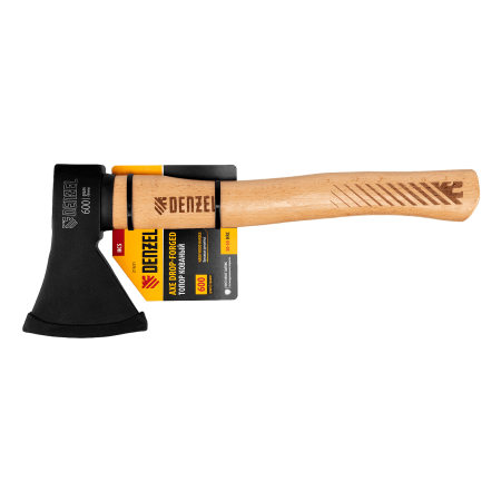 Топор DENZEL 600 г, кованый, буковое топорище