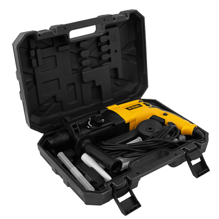 Перфоратор электрический DENZEL RHH-800-26, SDS-plus, 800 Вт, 3 Дж, 3 плюс 1 реж.