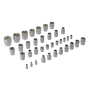 Набор инструментов DENZEL 1/2", 1/4", CrV, S2, пластиковый кейс, 122 предмета Набор инструментов DENZEL 1/2", 1/4", CrV, S2, пластиковый кейс, 122 предмета