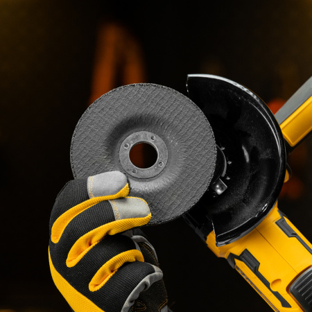 Круг шлифовальный по металлу DENZEL, 115 х 6,0 х 22,2 мм, A24QBF