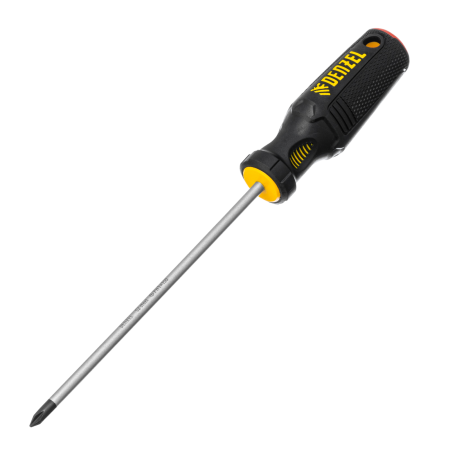Отвертка DENZEL PH1х150 мм, S2, 3к рукоятка