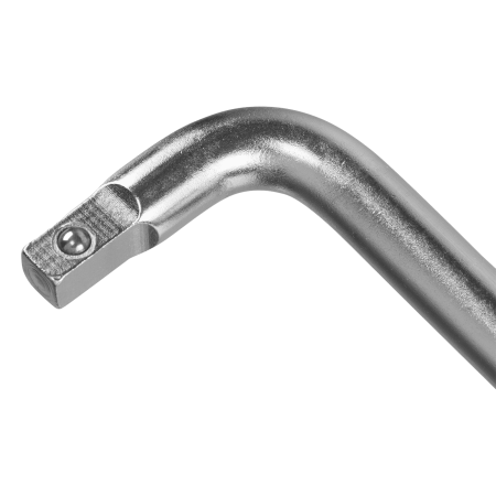 Вороток Г-образный DENZEL 150*40 мм, квадрат 1/4", CrV, матовый хром