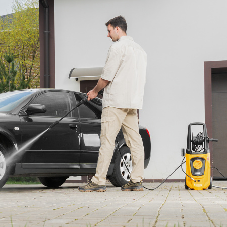 Моечная машина высокого давления DENZEL R-170D, 2000 Вт, 170 бар, 360 л/ч, с барабаном