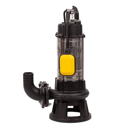 Фекальный насос DENZEL FP1800-KS, 1800 Вт, напор 17 м, 26000 л/ч, нож-измельчитель