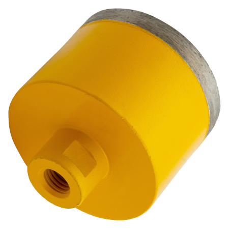 Сверло алмазное по керамограниту DENZEL 72695, 75 мм, М14, мокрая резка