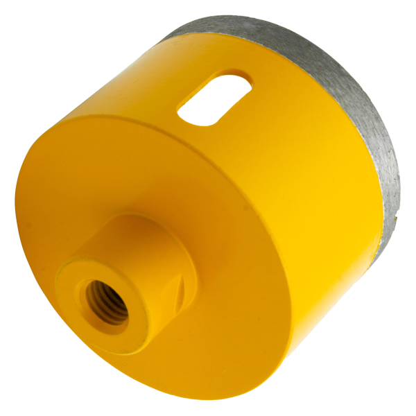 Сверло алмазное по керамограниту DENZEL 72696, 82 мм, М14, мокрая резка