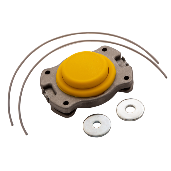Триммерная головка DENZEL 96363, универсальная, алюминий, шайба 8 мм, 10 мм