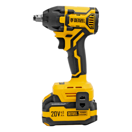 Гайковерт ударный аккумуляторный бесщет. DENZEL CIWH-BL-20-350, Li-Ion, 20 В