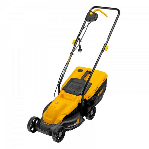 Газонокосилка электрическая DENZEL GM-1100, 1100 Вт, шир. 32 см, 3 уров., травосб. 30 л