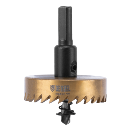 Коронка по металлу DENZEL 724116, 50 мм, HSS, нитридтитановое покрытие