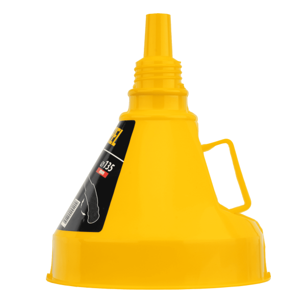 Воронка пластиковая DENZEL 135 мм с металлическим ситом и гибким наконечником