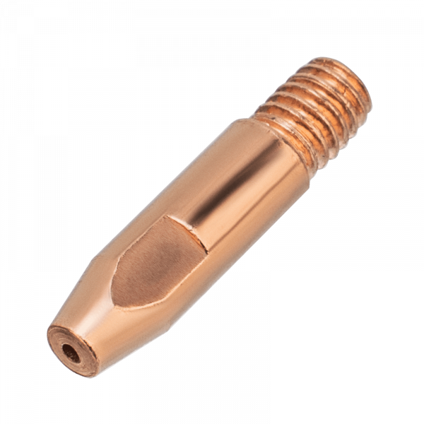 Токосъемный наконечник под проволоку DENZEL 1,2 мм, М6х28, E-CU, 20 шт для MIG горелки тип 24