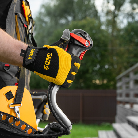 Триммер бензиновый DENZEL DGT-52-PRO, анти-вибро, 52 см3, неразъемная штанга